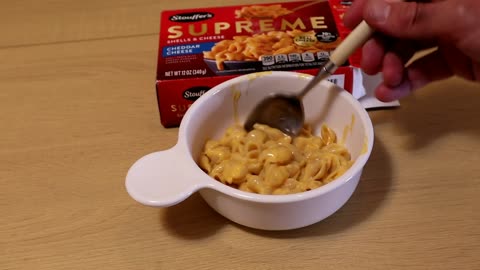 Stouffer's Supreme Cheddar Cheese Shells And Cheese Food Review