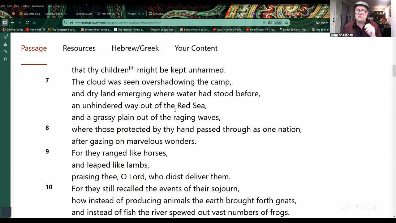 The Wisdom of Solomon, Thursdays at 8 PM Eastern