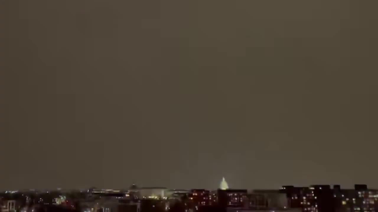 “On New Year's Eve, lightning struck both the Washington Monument and the US Capitol.”