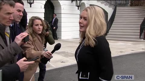 WH Press Secretary Speaks to Reporters After CPAC