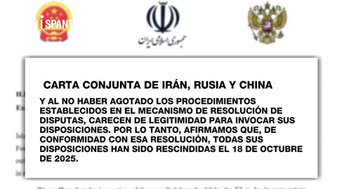 Irán, Rusia y China notifican a la AIEA el fin de la resolución 2231
