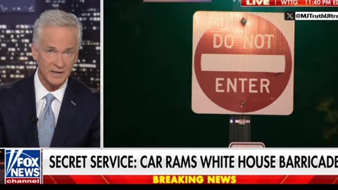 BREAKING NEWS⛔️ SECRET SERVICE-CAR RAMS WHITE HOUSE BARRICADE
