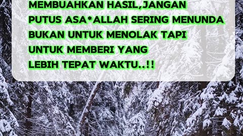 Jangan putus asa walopun belum punya hasil yang kita impikan