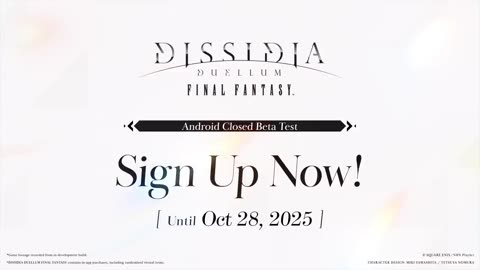 DISSIDIA DUELLUM FINAL FANTASY | Announcement Trailer