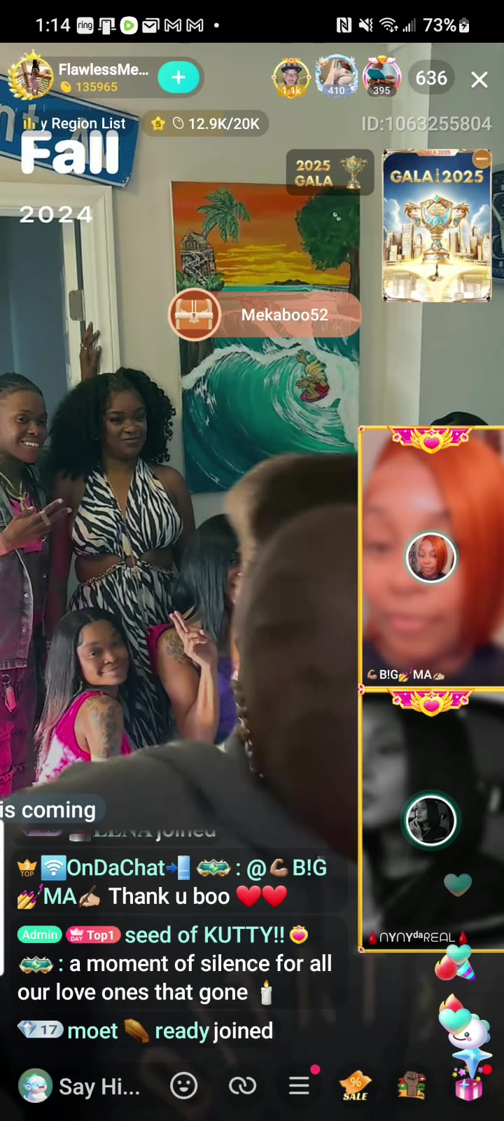 FLAWLESSMEEKA & FLAWLESSBABY LINE UP LINE UP AFTER GYMNIST INTRO