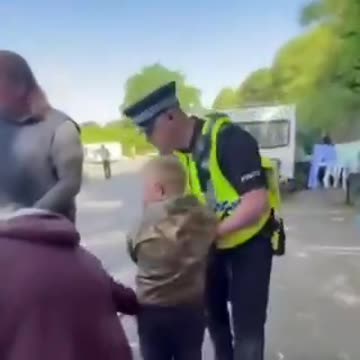 British police communists handcuffed a child for fishing.
