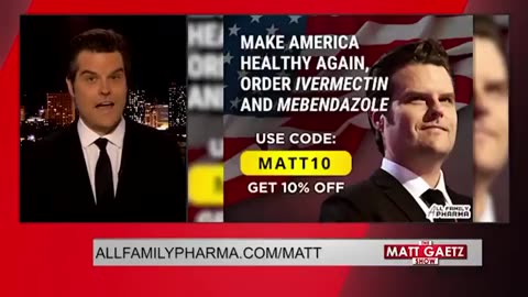 Matt Gaetz explains how and where you can buy IVERMECTIN