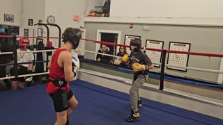 Joey sparring Michael 3/4/25