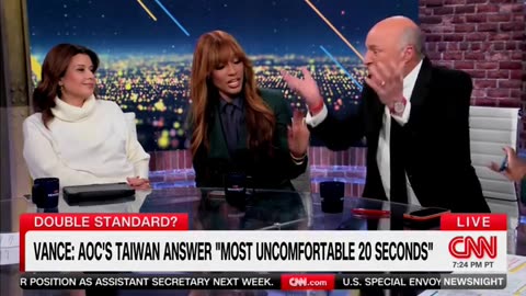 CNN Panel Melts Down After Kevin O'Leary Compares AOC's Munich Word Salad To Kamala Harris