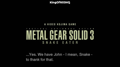 Metal Gear Solid 3 Snake Eater Pt 2