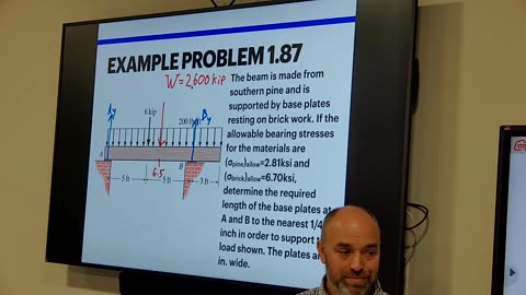 Mechanics of Material: Stress under a distributed load