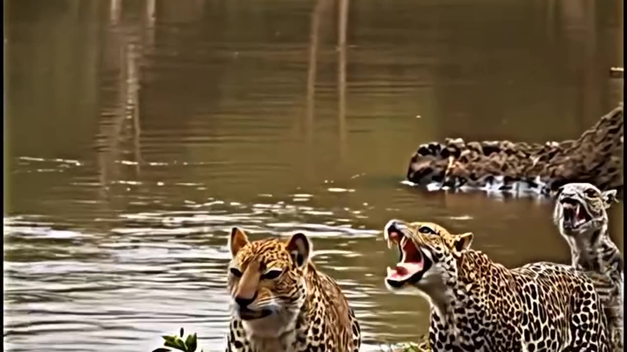 Eagle save leaopard baby