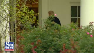 President Trump has RETURNED to the White House following his routine physical at Walter Reed
