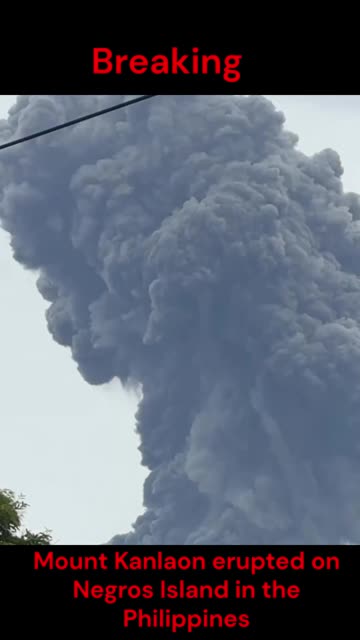 Mount Kanlaon erupted on Negros Island in the Philippines