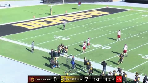 November 9, 2019 - DePauw Special Teams Unit Comes Up Big Vs. Oberlin