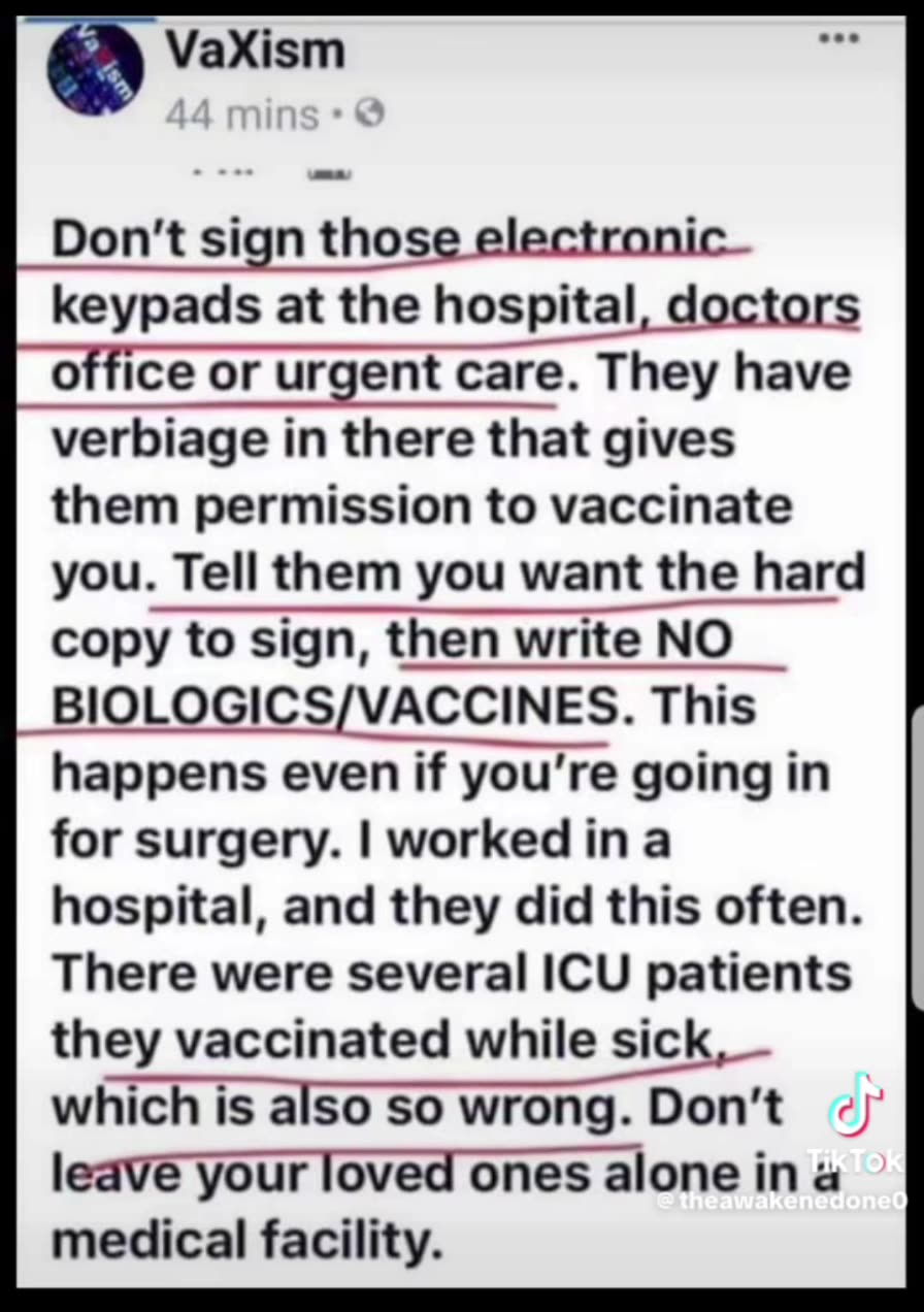 WARNING - Be Careful of Hospitals