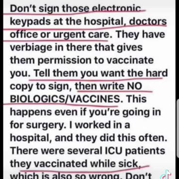 WARNING - Be Careful of Hospitals