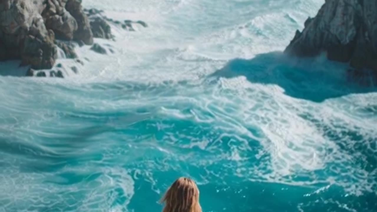 The video is made with AI, it may be artificial