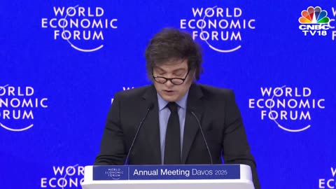 Argentina's President Javier Milei Addresses the World Economic Forum in Davos