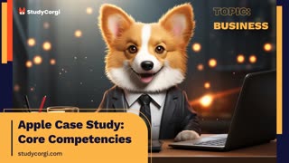 Apple Case Study: Core Competencies - Research Paper Example