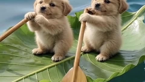 Puppy Canoe Leaf