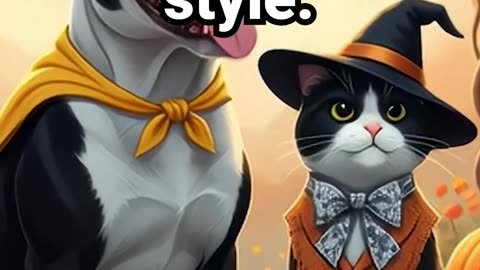 No tricks, just top tier style #anxietyrelief #cat #lofihiphop #halloweendecor #studymusic