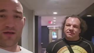 Sean Strickland confronts fake black belt Derek Moneyberg