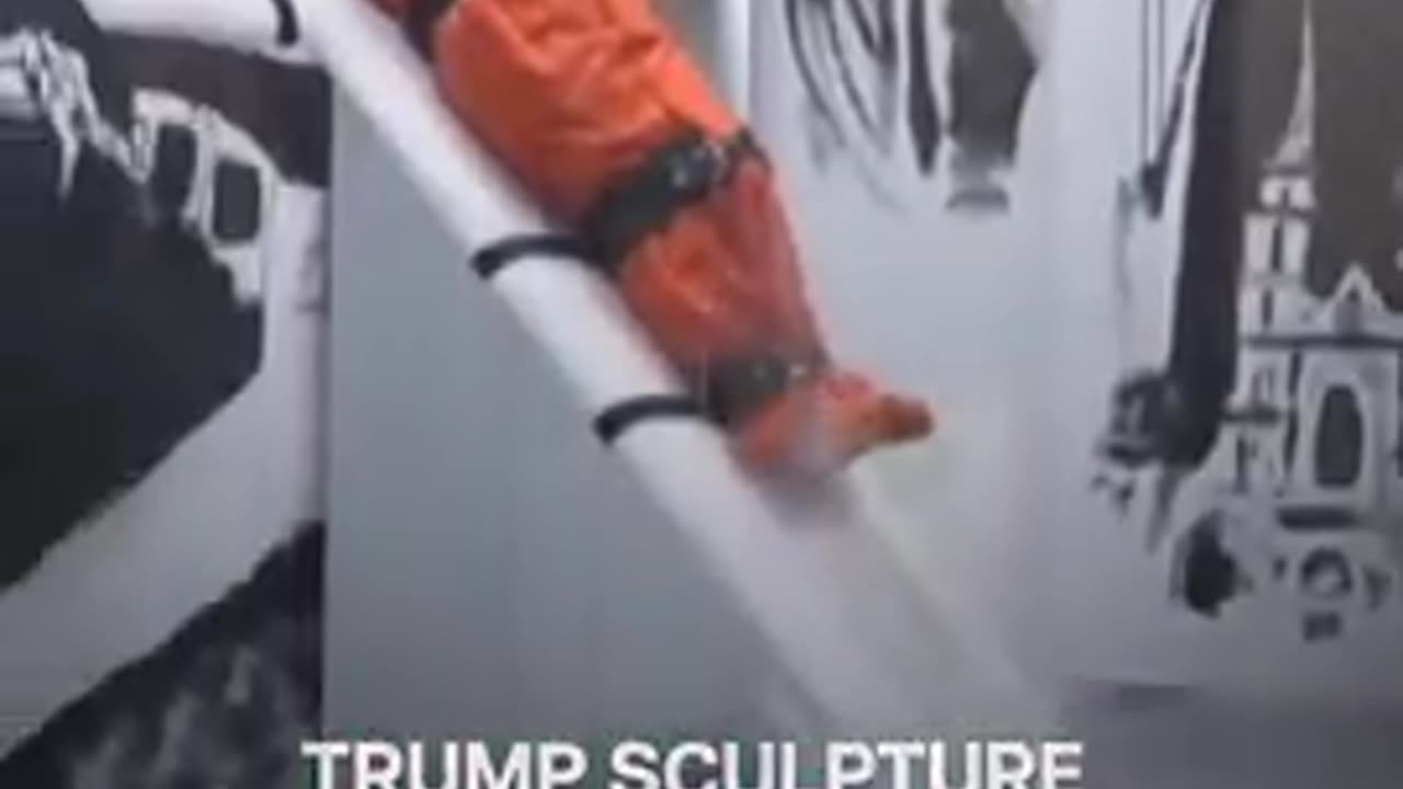Trump execution sculpture in Switzerland