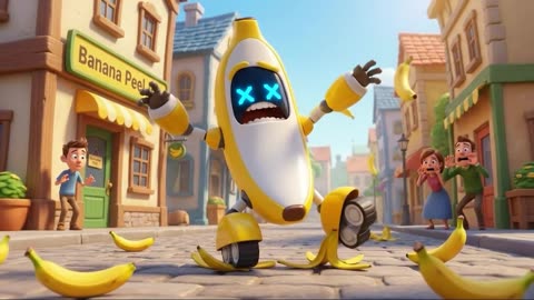 “Spidey vs Banana Bot! | Funny Kids Adventure 3 Minutes | Spider-Man Animated Story”