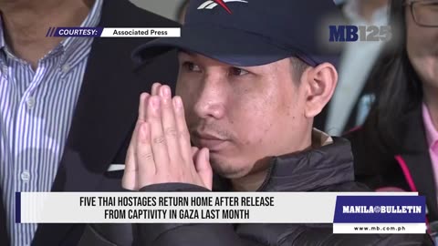 Five Thai hostages return home after release from captivity in Gaza last month