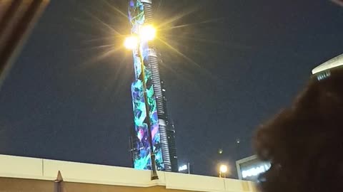 United Arab Emirates Burj Khalifa Night View