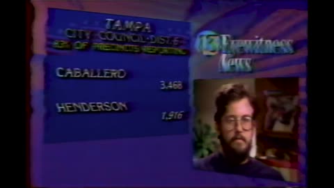 Early 1990s - WTVT Tampa News Bumper & Election Results