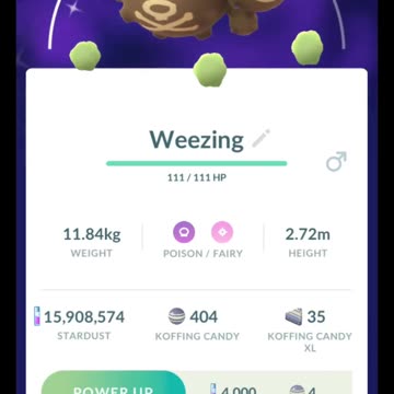 Pokémon GO-Evolving Shiny Koffing Into Galarian Weezing