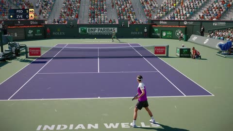 Matchpoint Tennis Championships Trickshot One-Handed Backhand From Behind PS5