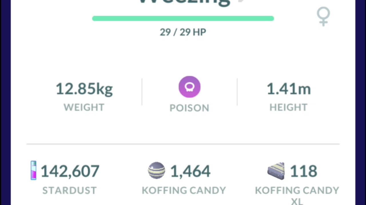 Pokemon Go Evolution - Shiny Koffing ➡️ Weezing
