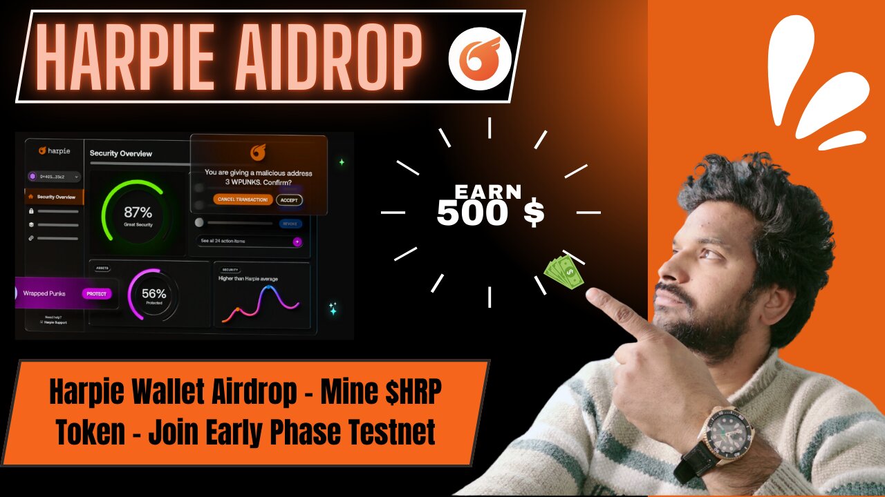 Harpie Wallet Airdrop - Mine $HRP Token & Join the Early Phase Testnet - Crypto Airdrop 2025