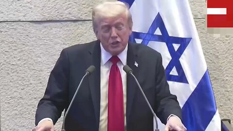 🤡 Trump asks everyone to stand up & applaud war criminal Bibi