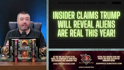 Trump’s Upcoming ‘We Are Not Alone’ Speech: Can It Be Trusted & How Should We Respond?