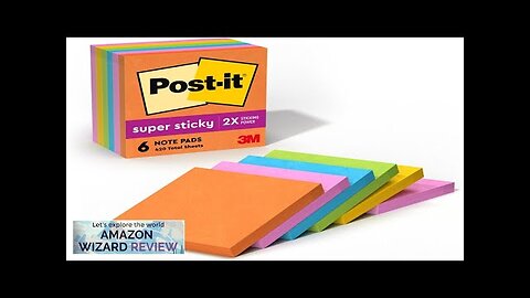 Post-it Super Sticky Notes 3x3 in 6 Pads 2x the Sticking Power Review