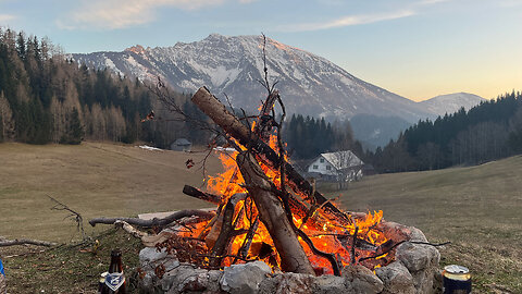Fly Boys Team Building Retreat in the Alps | Drone Footage Video Clip