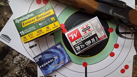 What is the best patterning number 3 buckshot for a 20 gauge?