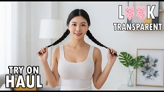 4K black Transparent Mesh Lingerie Try-On Haul | Micro Bikini + Summer Dress Review 2025 Eps 14