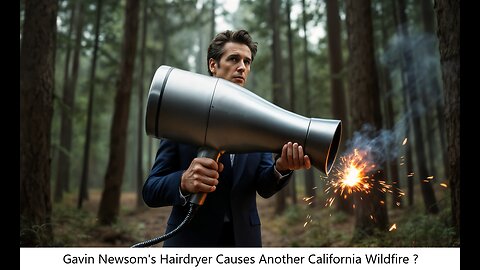 Gavin Newsom's Hairdryer Cause of Latest California Wildfire ?