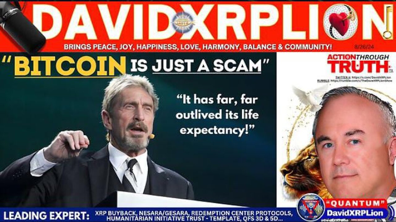 DavidXRPLion JOHN McAFEE BITCOIN HAS FAR OUTLIVED ITS LIFE EXPECTANCY MUST WATCH