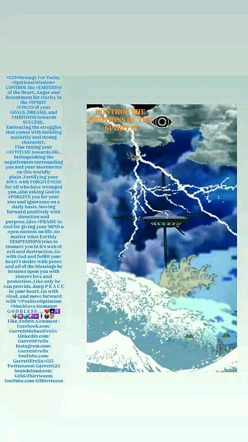 ▪︎CONTROL THE EMOTIONS OF THE SPIRIT▪︎