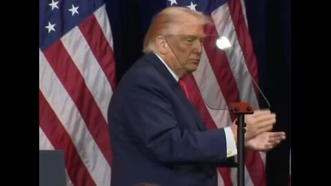 At the end of the speech, Trump performed his signature dance, despite claims that his wife