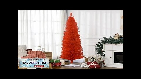 The 7-foot-tall artificial Christmas tree comes in a slim pencil pattern Review