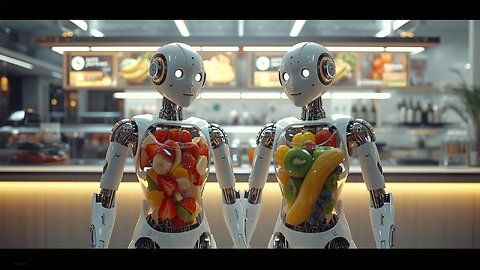 Creamy Mayonnaise Dispenser Robot #futuristic #robot #technology #humanoid #mayonnaise #café #AI