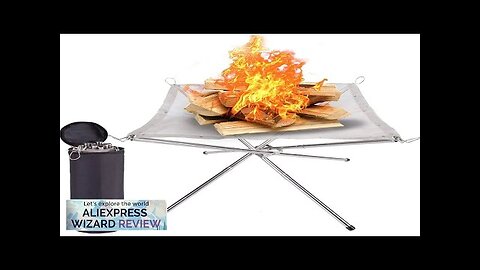 Outdoor Foldable Stainless Bonfire Stand Steel Mesh Firewood Furnace Burn Pit Stand Review