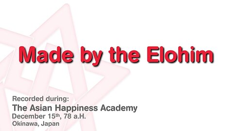 Maitreya Rael: Made by the Elohim (78-12-15) - part 8 of 8